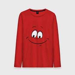 Лонгслив хлопковый мужской Позитив со всех сторон, цвет: красный