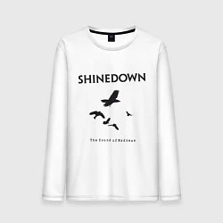 Лонгслив хлопковый мужской Shinedown: Sound of Madness, цвет: белый