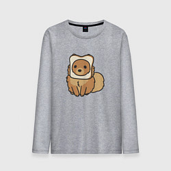 Мужской лонгслив Шпиц нахлебник