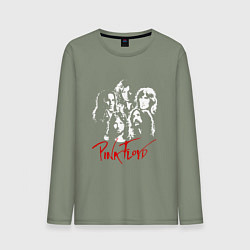 Лонгслив хлопковый мужской Pink Floyd, цвет: авокадо