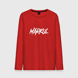 Лонгслив хлопковый мужской Markul, цвет: красный