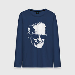 Лонгслив хлопковый мужской STAN LEE, цвет: тёмно-синий