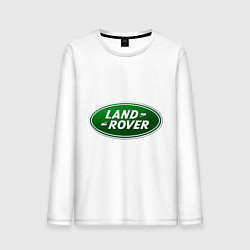 Лонгслив хлопковый мужской Logo Land Rover, цвет: белый