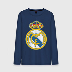 Лонгслив хлопковый мужской Real Madrid FC, цвет: тёмно-синий