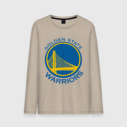 Лонгслив хлопковый мужской Golden state Warriors, цвет: миндальный