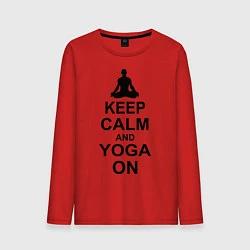 Мужской лонгслив Keep Calm & Yoga On