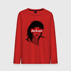 Лонгслив хлопковый мужской Michael Jackson Supreme, цвет: красный