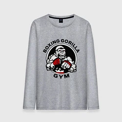 Лонгслив хлопковый мужской Boxing gorilla gym, цвет: меланж