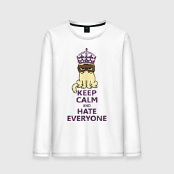 Мужской лонгслив Keep Calm & Hate Everyone