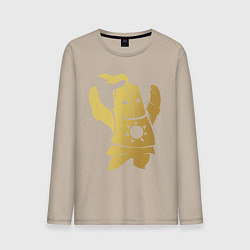 Лонгслив хлопковый мужской Praise the Sun!, цвет: миндальный