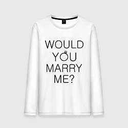 Мужской лонгслив Would you marry me?