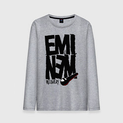 Лонгслив хлопковый мужской Eminem recovery, цвет: меланж