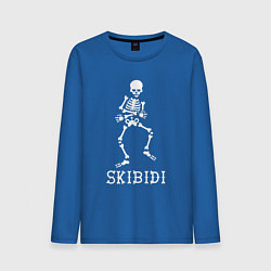 Лонгслив хлопковый мужской Little Big: Skibidi цвета синий — фото 1