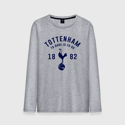 Лонгслив хлопковый мужской FC Tottenham 1882, цвет: меланж