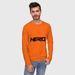 Лонгслив хлопковый мужской Nero, цвет: оранжевый — фото 2