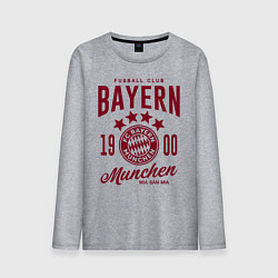 Лонгслив хлопковый мужской Bayern Munchen 1900, цвет: меланж