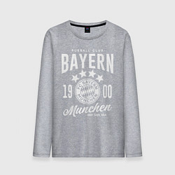 Лонгслив хлопковый мужской Bayern Munchen 1900, цвет: меланж