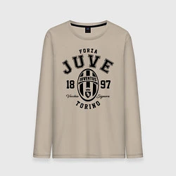 Лонгслив хлопковый мужской Forza Juve 1897: Torino, цвет: миндальный