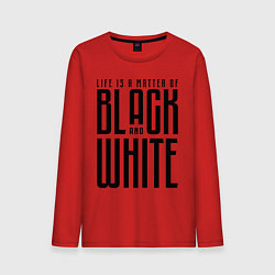 Лонгслив хлопковый мужской Juventus: Black & White, цвет: красный