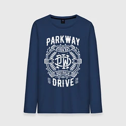 Лонгслив хлопковый мужской Parkway Drive: Australia, цвет: тёмно-синий