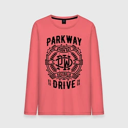 Лонгслив хлопковый мужской Parkway Drive: Australia, цвет: коралловый