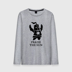 Лонгслив хлопковый мужской Praise the Sun, цвет: меланж