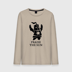 Лонгслив хлопковый мужской Praise the Sun, цвет: миндальный