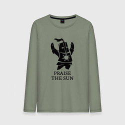 Лонгслив хлопковый мужской Praise the Sun, цвет: авокадо