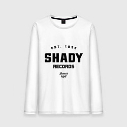 Лонгслив хлопковый мужской Shady records, цвет: белый