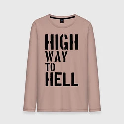 Мужской лонгслив High way to hell