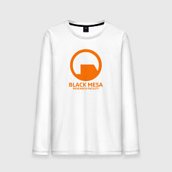 Лонгслив хлопковый мужской Black Mesa: Research Facility, цвет: белый