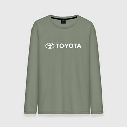 Лонгслив хлопковый мужской TOYOTA, цвет: авокадо