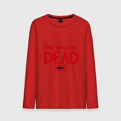 Лонгслив хлопковый мужской The walking Dead AMC, цвет: красный