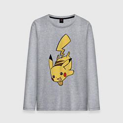 Мужской лонгслив Радостный Пикачуха