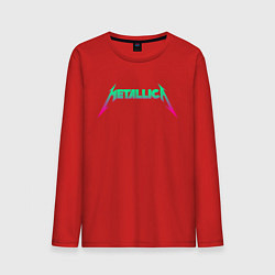 Лонгслив хлопковый мужской METALLICA, цвет: красный