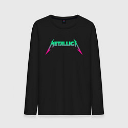 Лонгслив хлопковый мужской METALLICA, цвет: черный