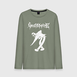 Лонгслив хлопковый мужской Ghostemane, цвет: авокадо