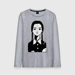 Мужской лонгслив Wednesday Addams