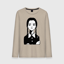 Мужской лонгслив Wednesday Addams