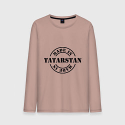 Лонгслив хлопковый мужской Made in Tatarstan, цвет: пыльно-розовый
