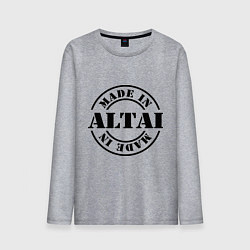 Лонгслив хлопковый мужской Made in Altai, цвет: меланж