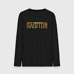 Лонгслив хлопковый мужской Led Zeppelin цвета черный — фото 1