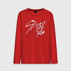 Лонгслив хлопковый мужской Stray Kids, цвет: красный