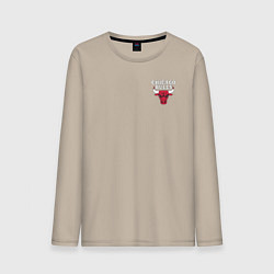 Лонгслив хлопковый мужской CHICAGO BULLS, цвет: миндальный