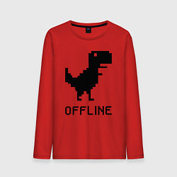 Лонгслив хлопковый мужской Offline, цвет: красный