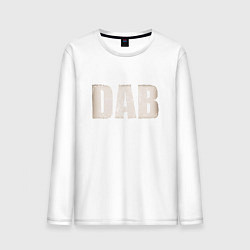 Лонгслив хлопковый мужской DAB, цвет: белый