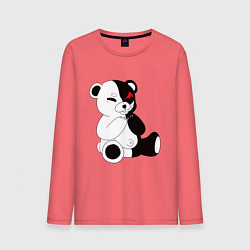 Лонгслив хлопковый мужской Monokuma, цвет: коралловый