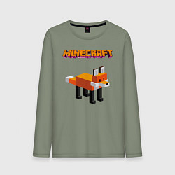 Мужской лонгслив Minecraft - лиса