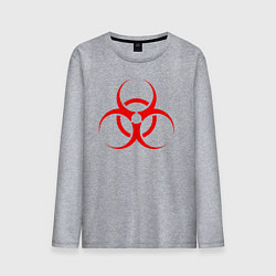 Лонгслив хлопковый мужской BIOHAZARD, цвет: меланж