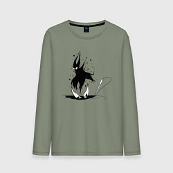 Лонгслив хлопковый мужской Hollow Knight, цвет: авокадо
